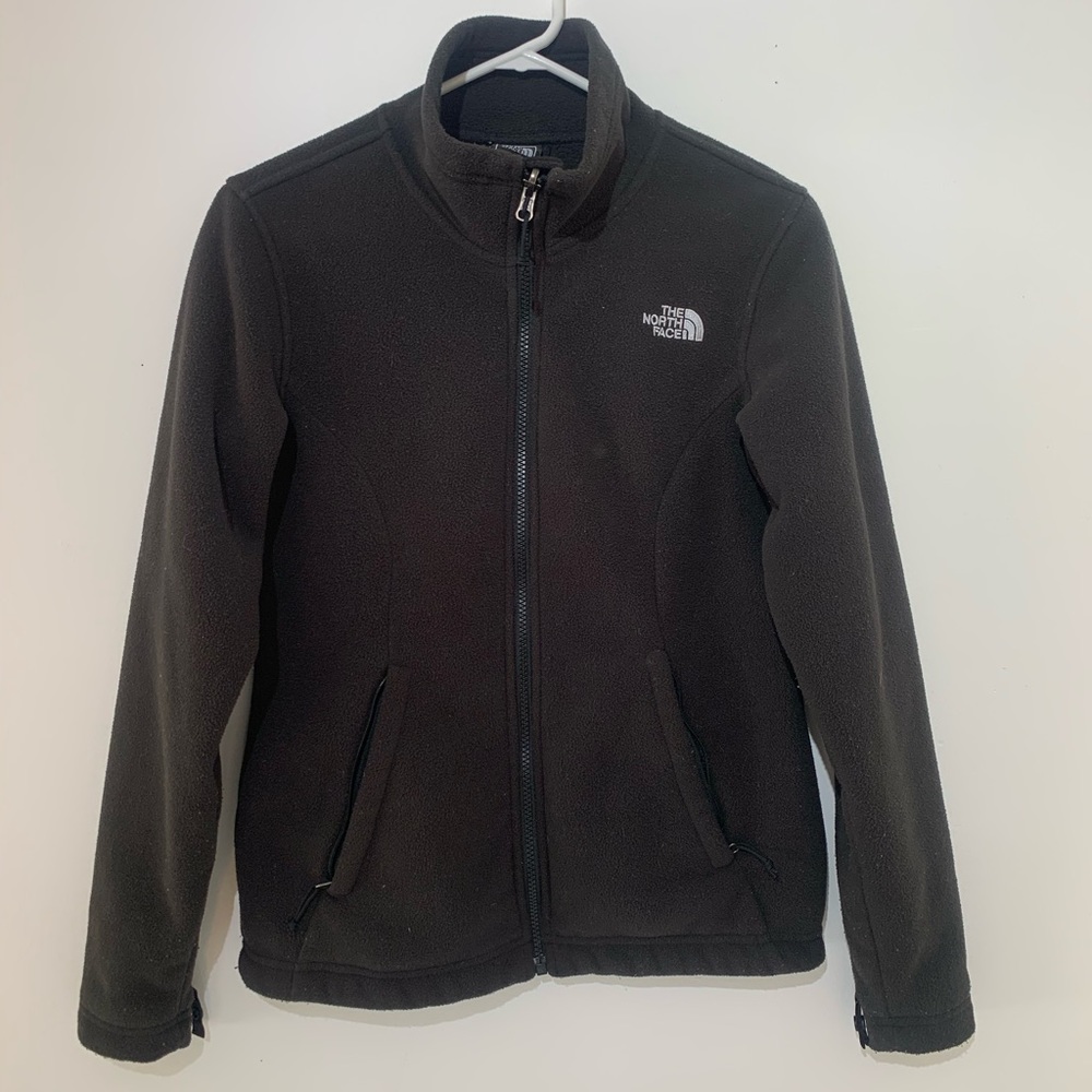 The North Face Fleece Zip Up Sweater Black - XS